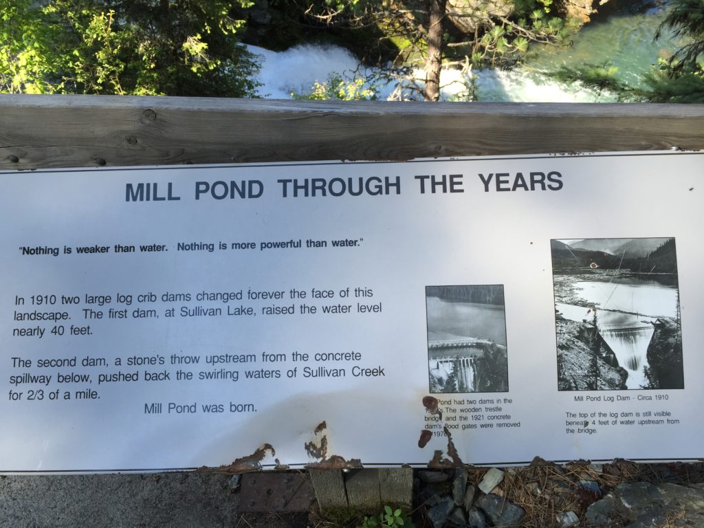 Evaluating damaged interpretive signs. (July 15, 2016)